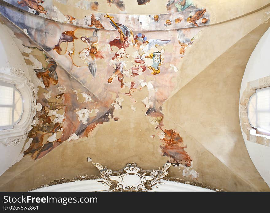 Frescoes on the ceiling