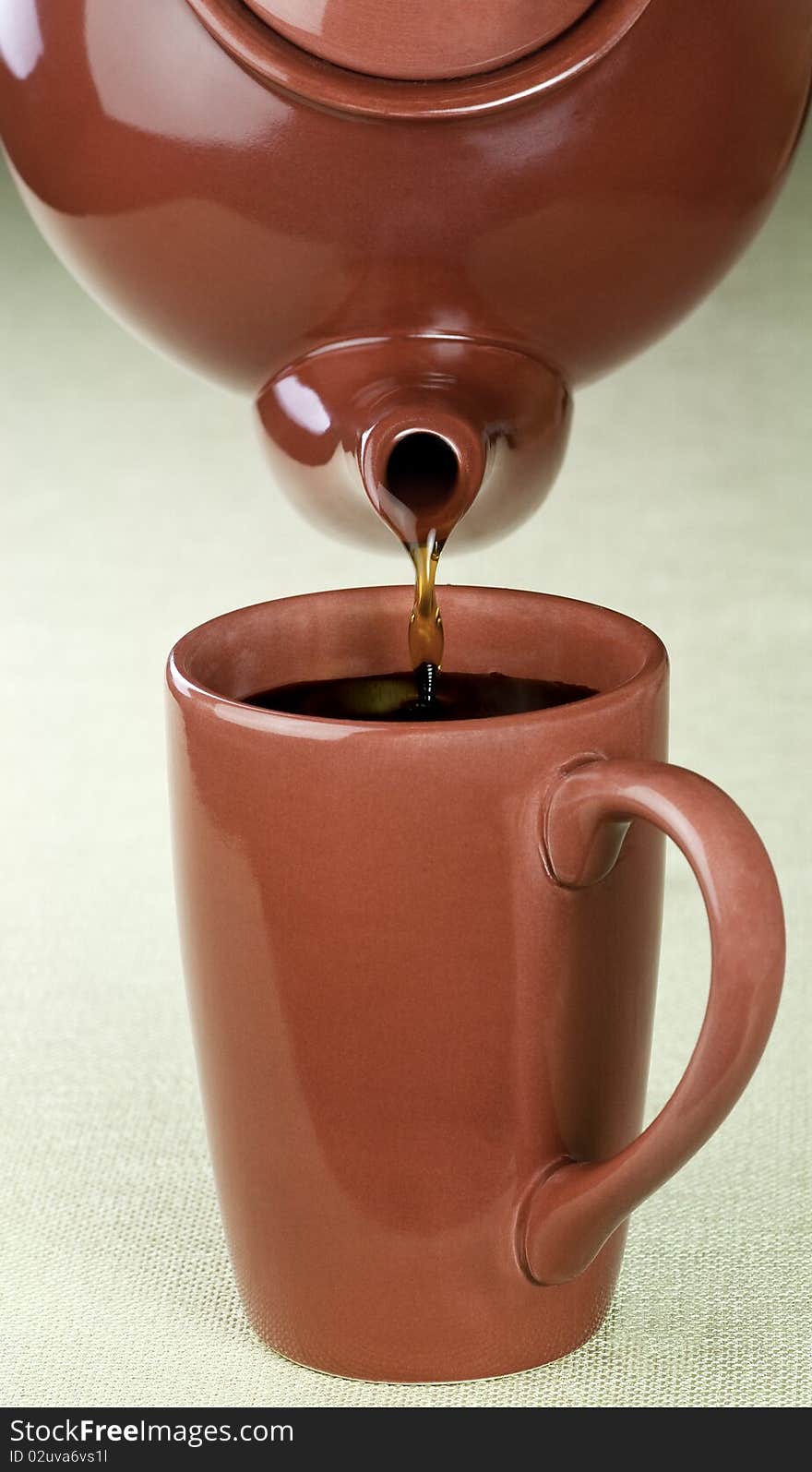 Coffee from a pot