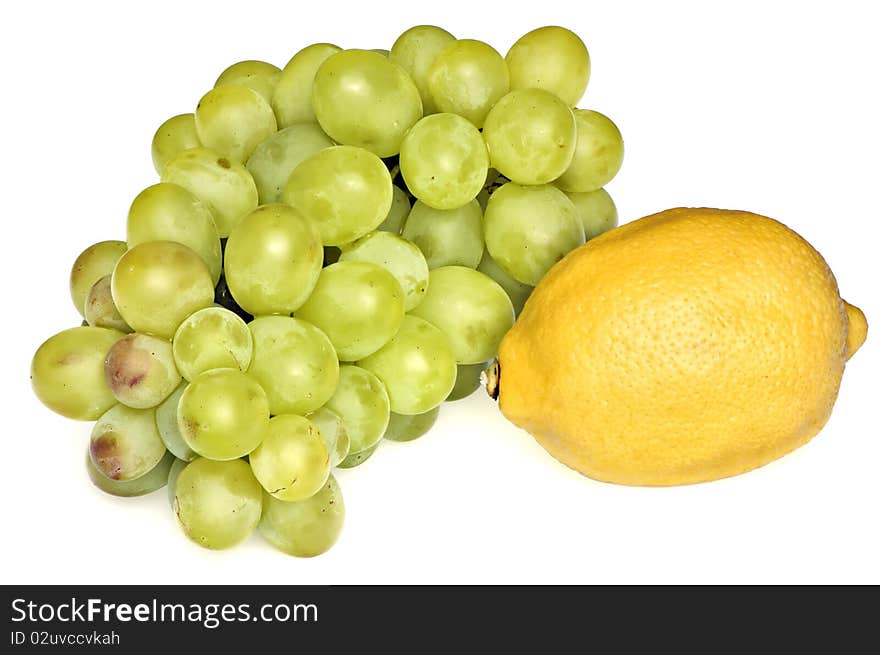 Grapes And Lemon