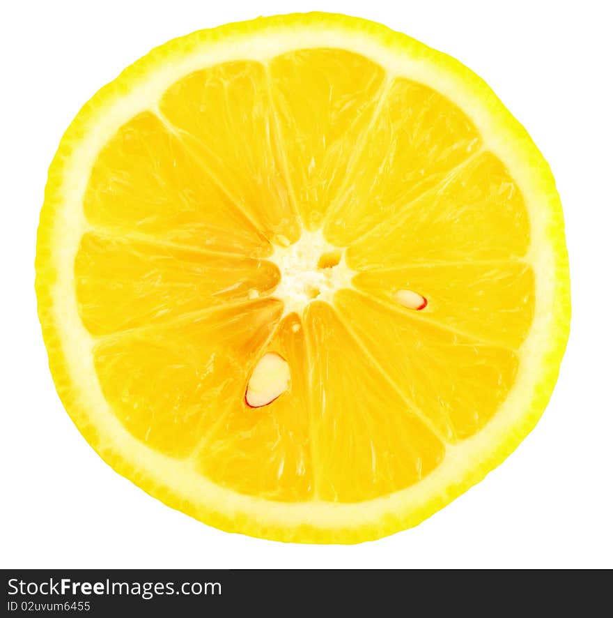 Close up view of fresh orange