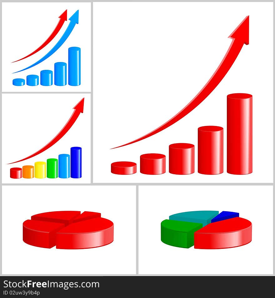 Business diagram set