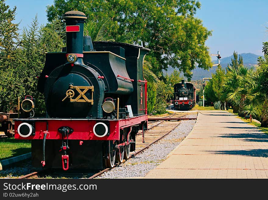 Parking of steam locomotives in Turkey