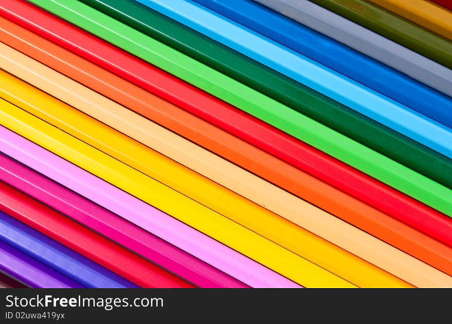 Color background of colored pencils