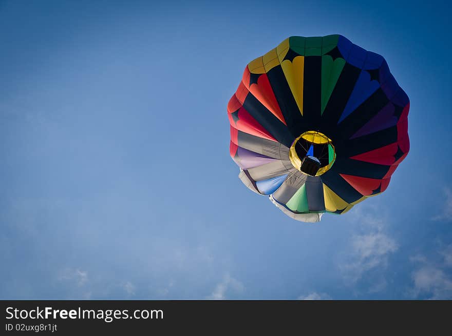 Hot balloon in the air