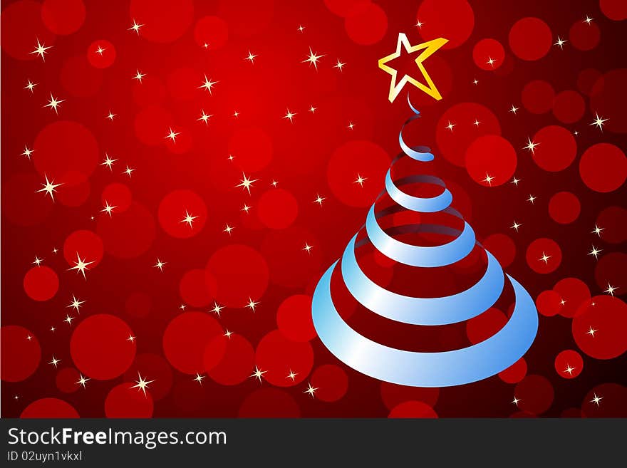 Graphic illustration of Christmas Tree