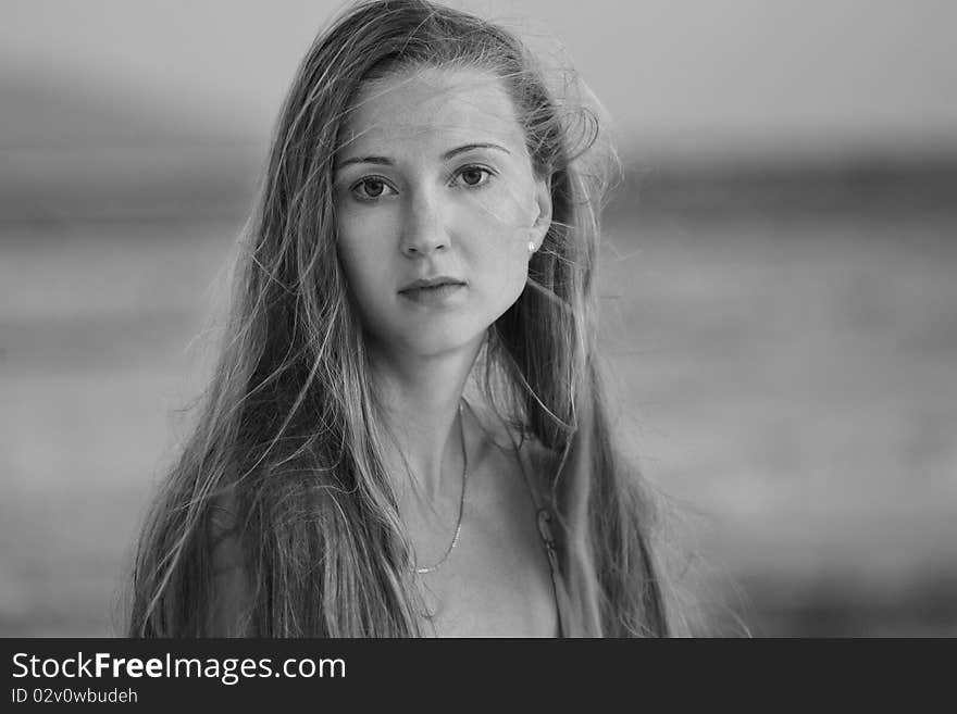 Portrait of naturally beautiful woman in her twenties