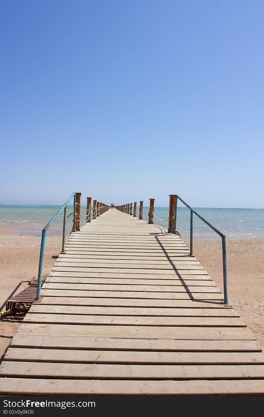 Jetty going out into the sea