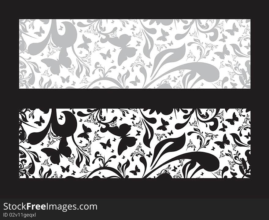 Floral banner