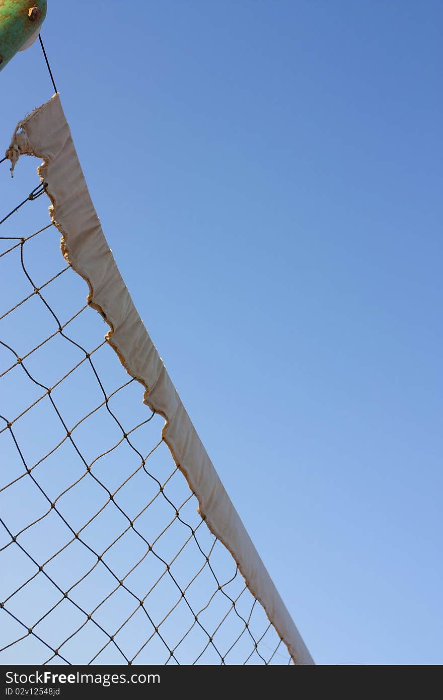 Sports net viewed from below