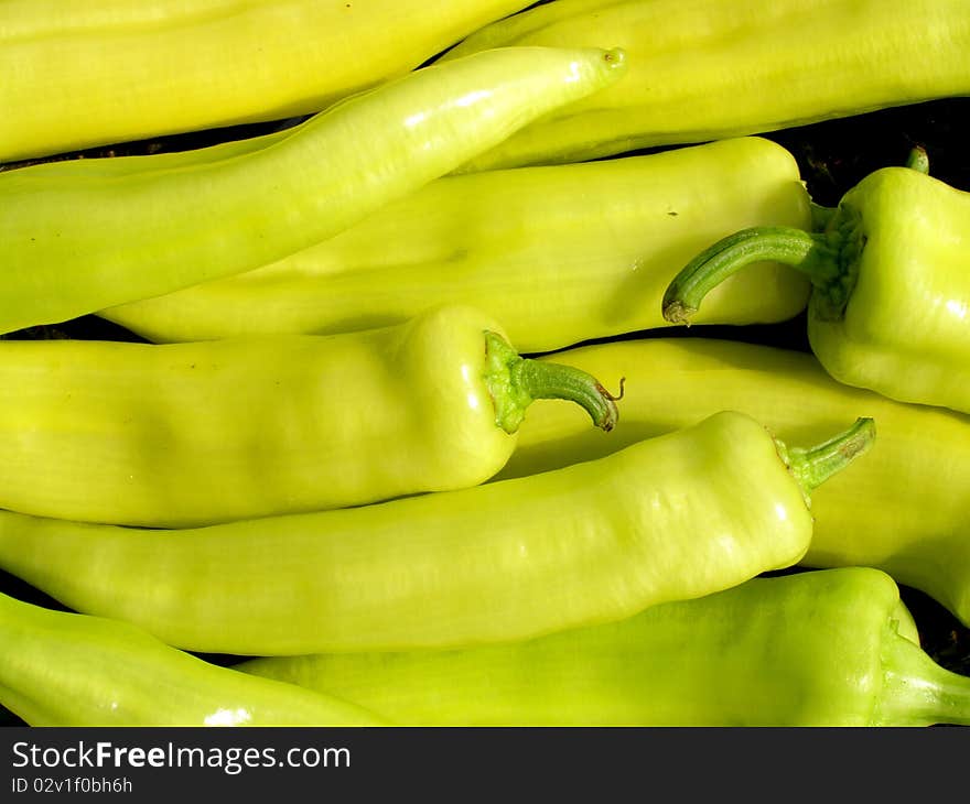 Green peppers