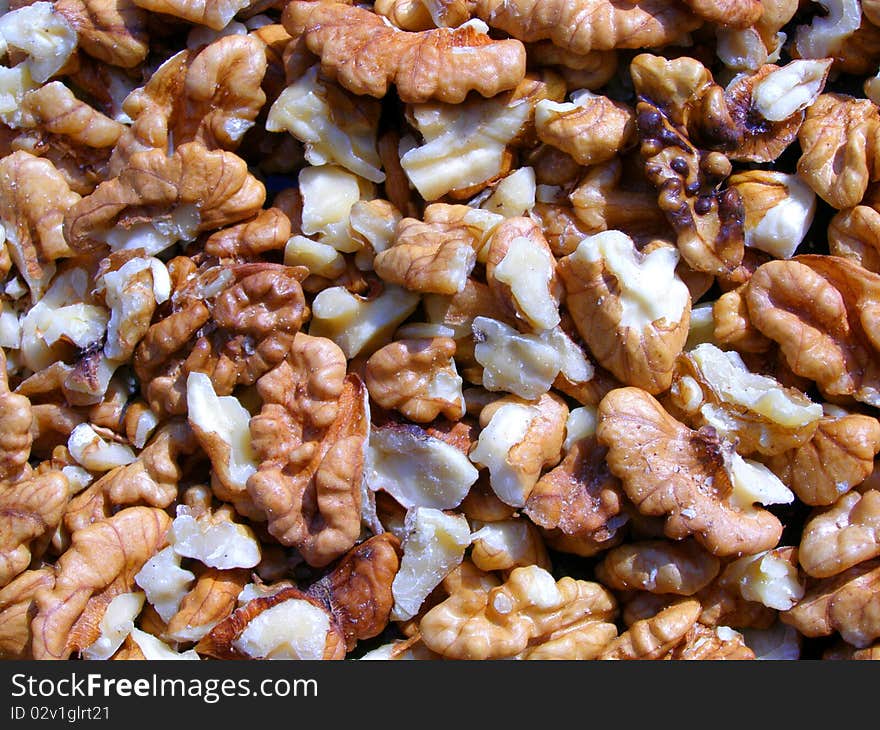 Walnuts Texture Background