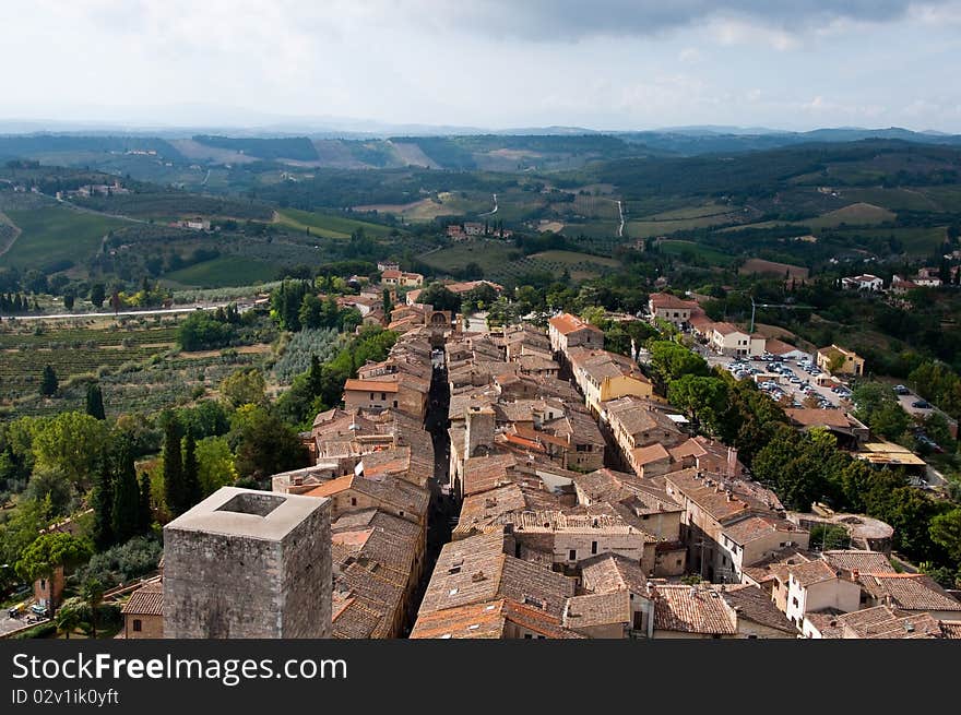 Landscape in Chianti, Tuscany, Italy. Landscape in Chianti, Tuscany, Italy