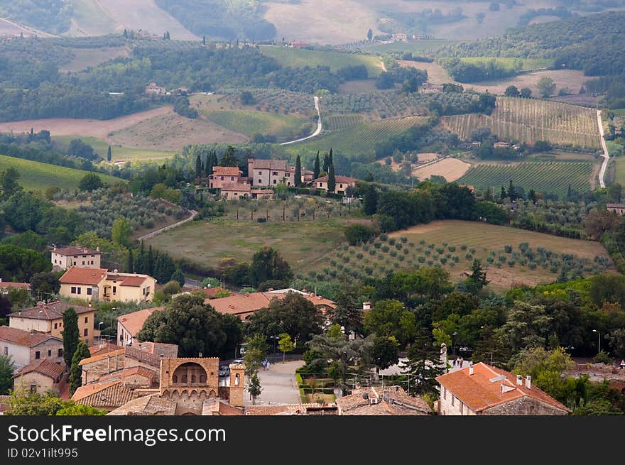 Landscape in Chianti, Tuscany, Italy. Landscape in Chianti, Tuscany, Italy