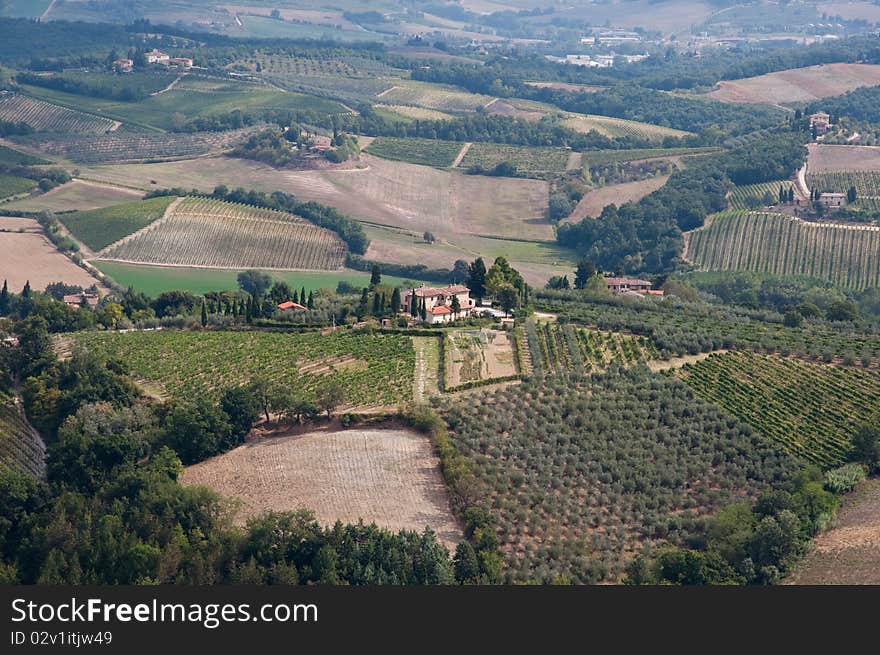 Landscape in Chianti, Tuscany, Italy