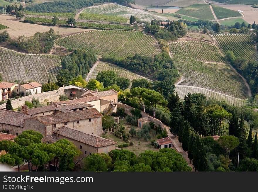 Landscape in Chianti, Tuscany, Italy