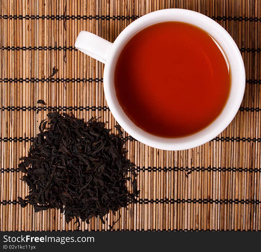 A cup of black tea