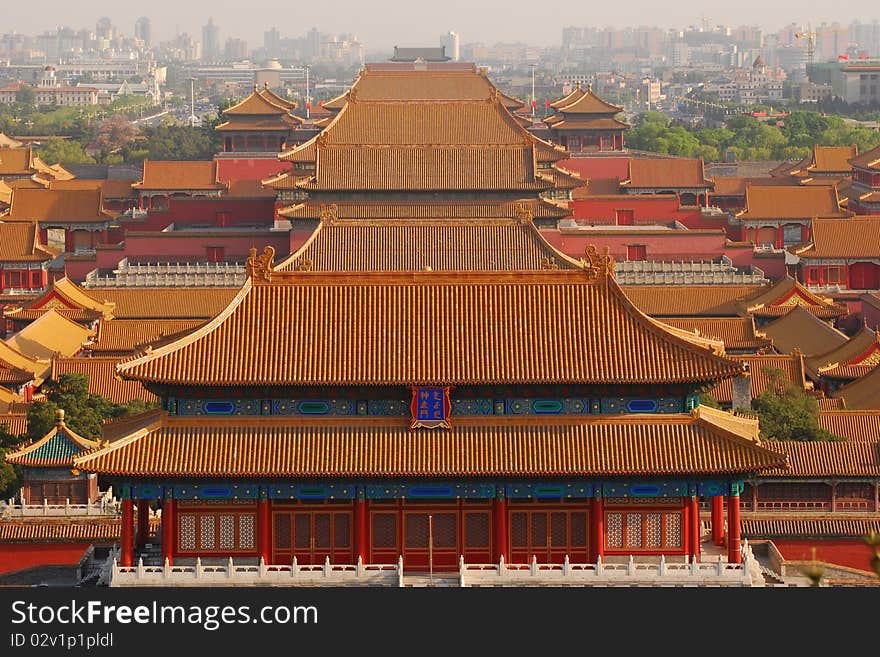 Forbidden City, Emperor's Palace, Beijing, China. The Forbidden City is a National Monument in China. Forbidden City, Emperor's Palace, Beijing, China. The Forbidden City is a National Monument in China.