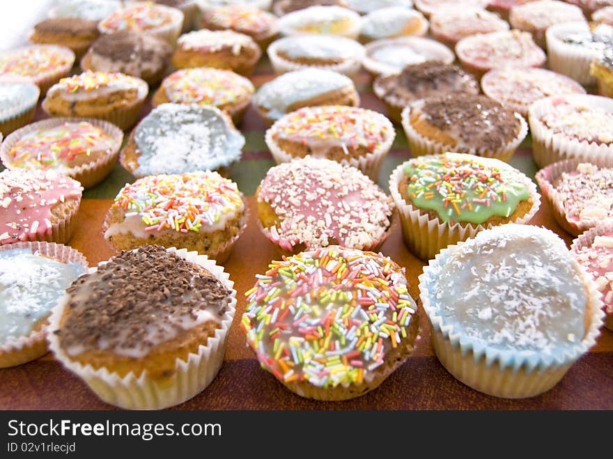 Loads of colorful and delicious buns. Loads of colorful and delicious buns