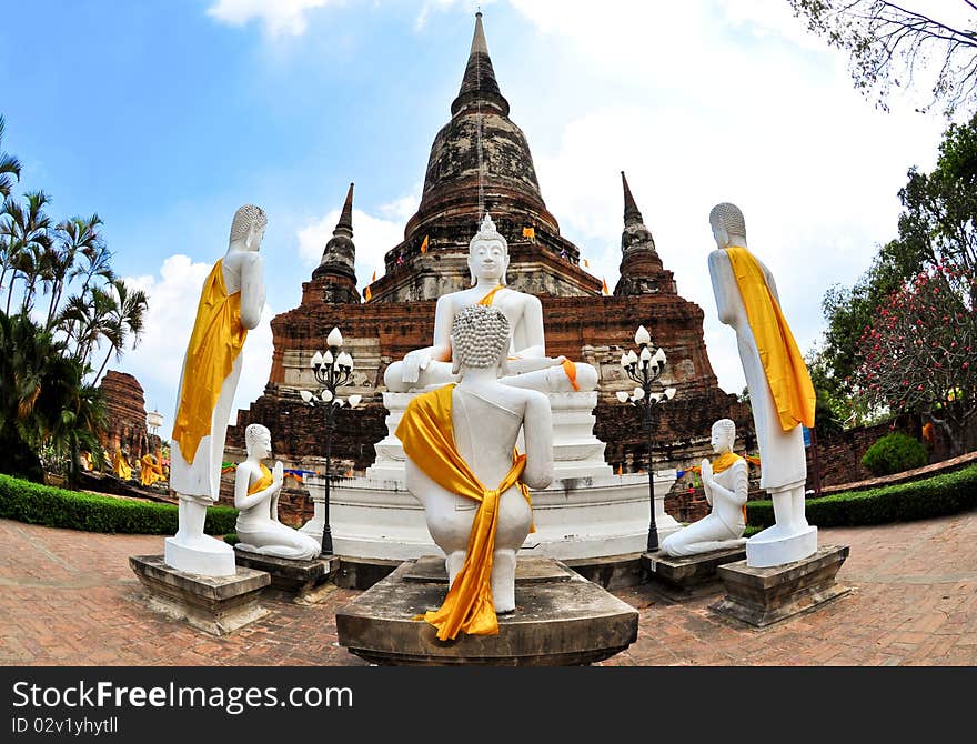 Buddha in ancient Ayutthaya - Thailand. Buddha in ancient Ayutthaya - Thailand