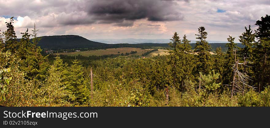 Stolowe mountains in east Poland. Stolowe mountains in east Poland