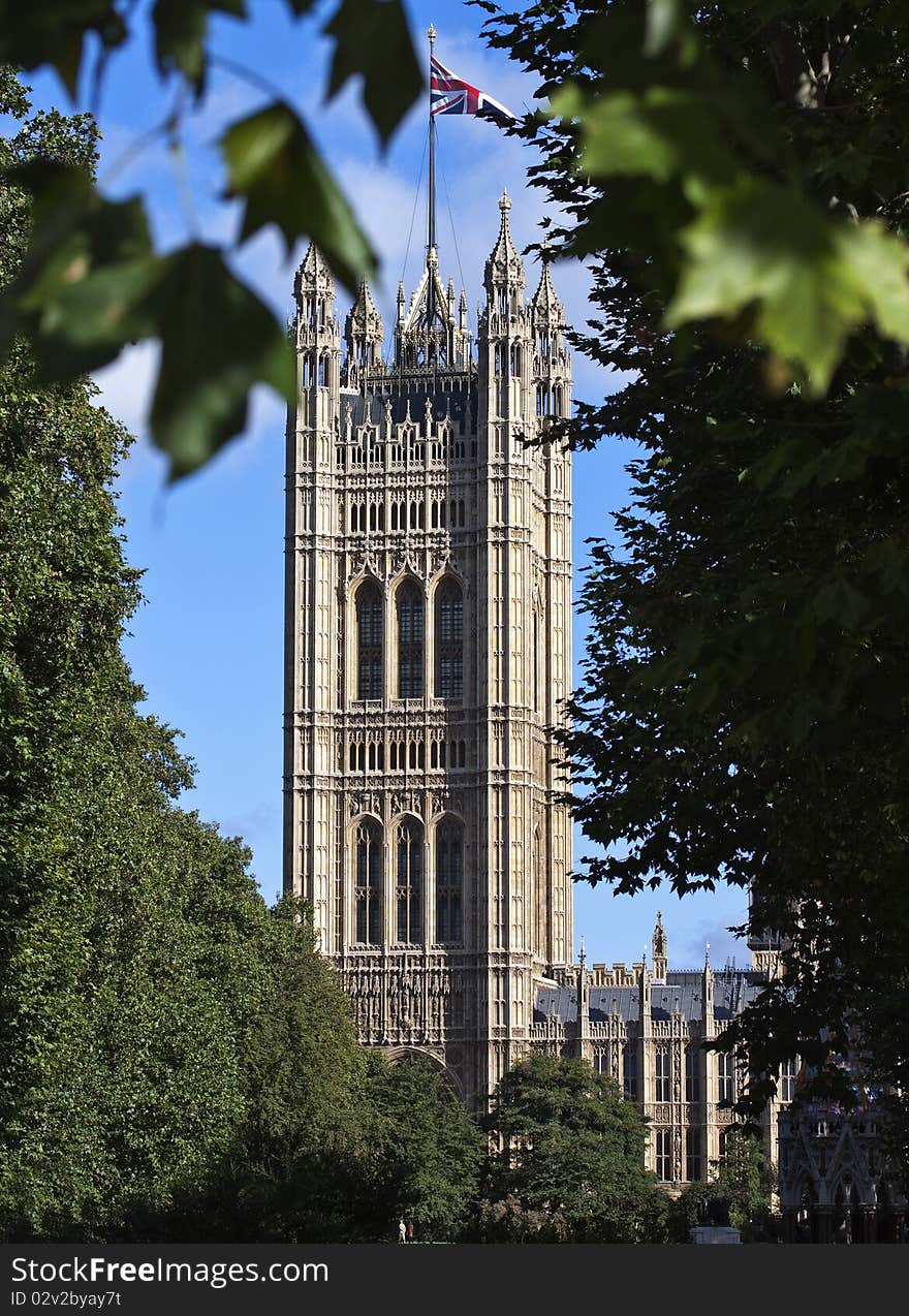 Fragment of Westminster Palace taken on August 23 , 2010,in London from Victoria Tower Gardens. Fragment of Westminster Palace taken on August 23 , 2010,in London from Victoria Tower Gardens