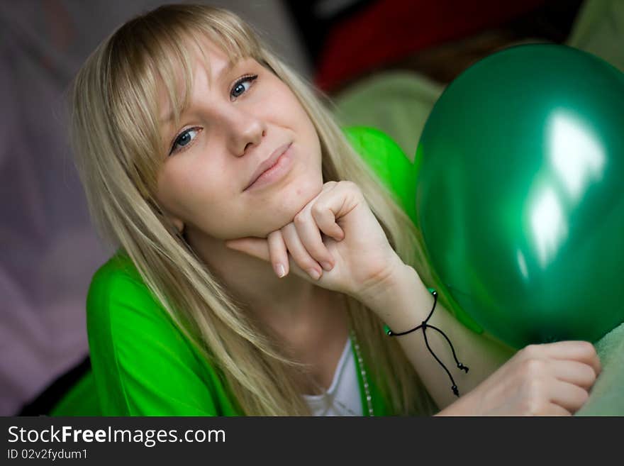 Girl with balloon