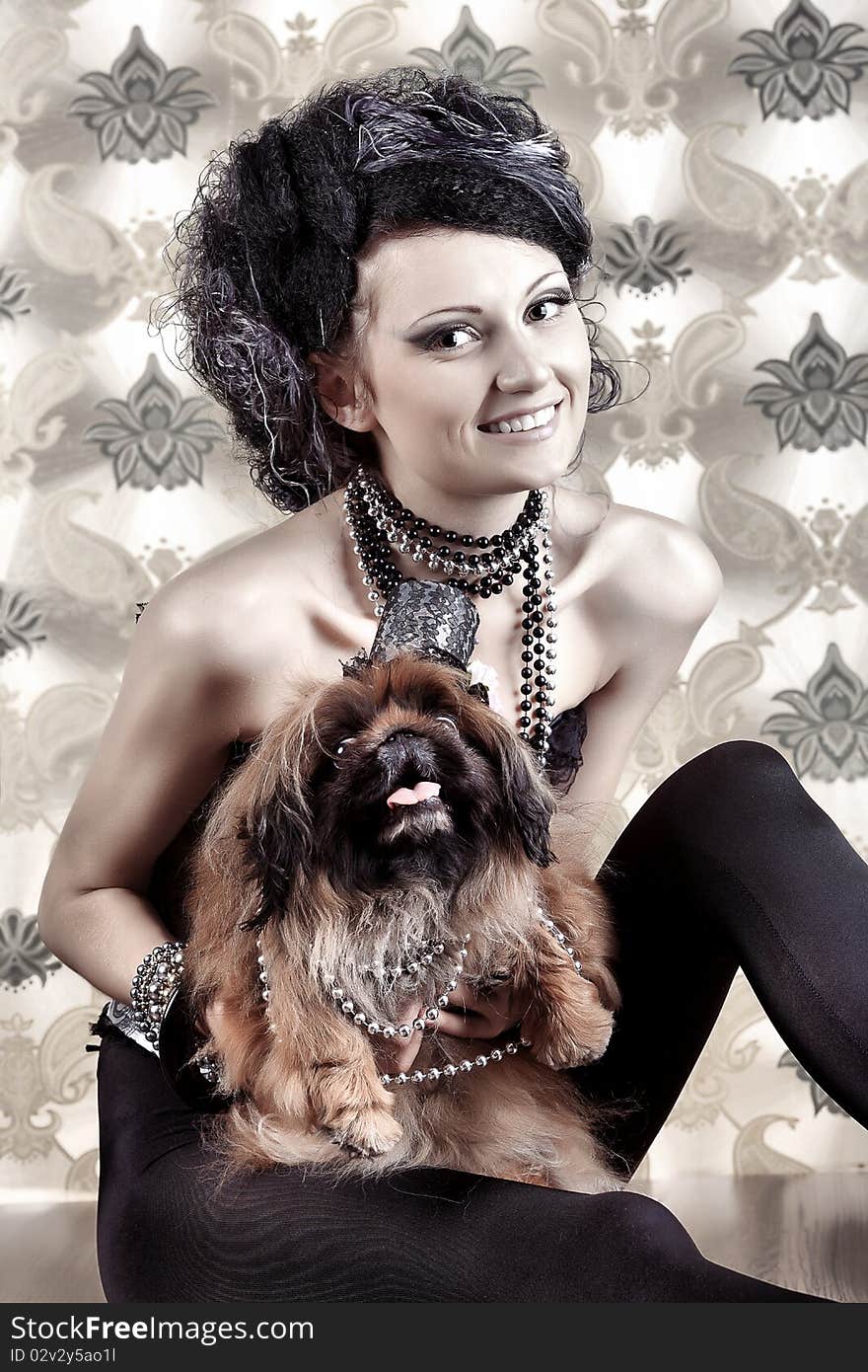 Lady With Her Dog