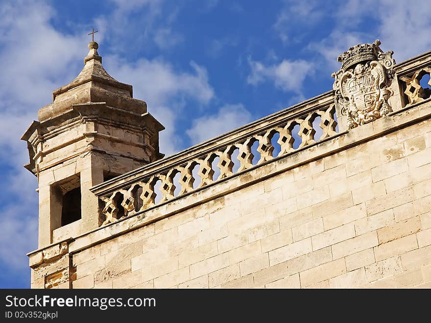 Details of an ancient church in Spain. Details of an ancient church in Spain