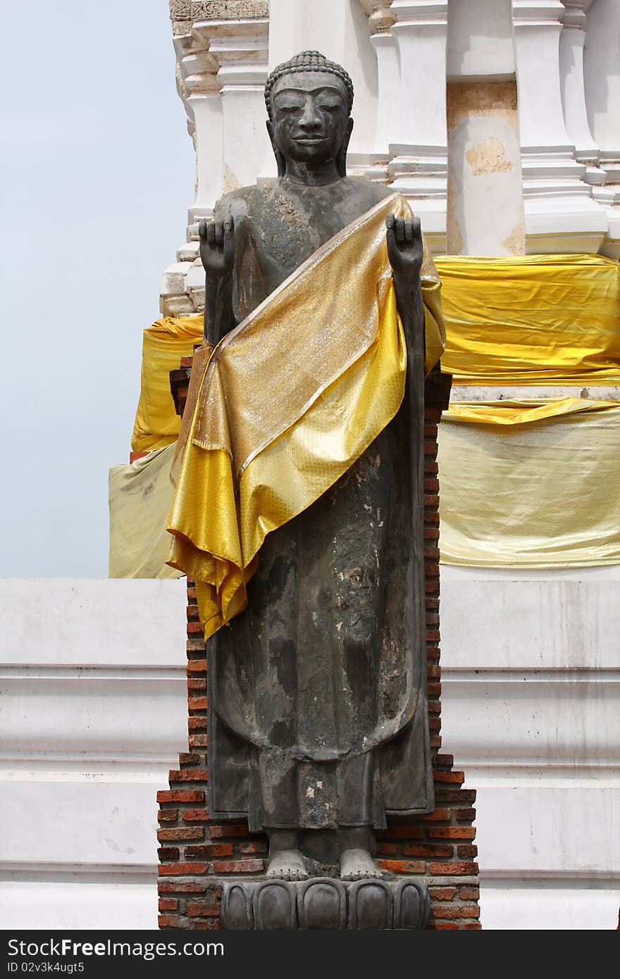 The old monk in Ratchaburi province, Thailand. The old monk in Ratchaburi province, Thailand.