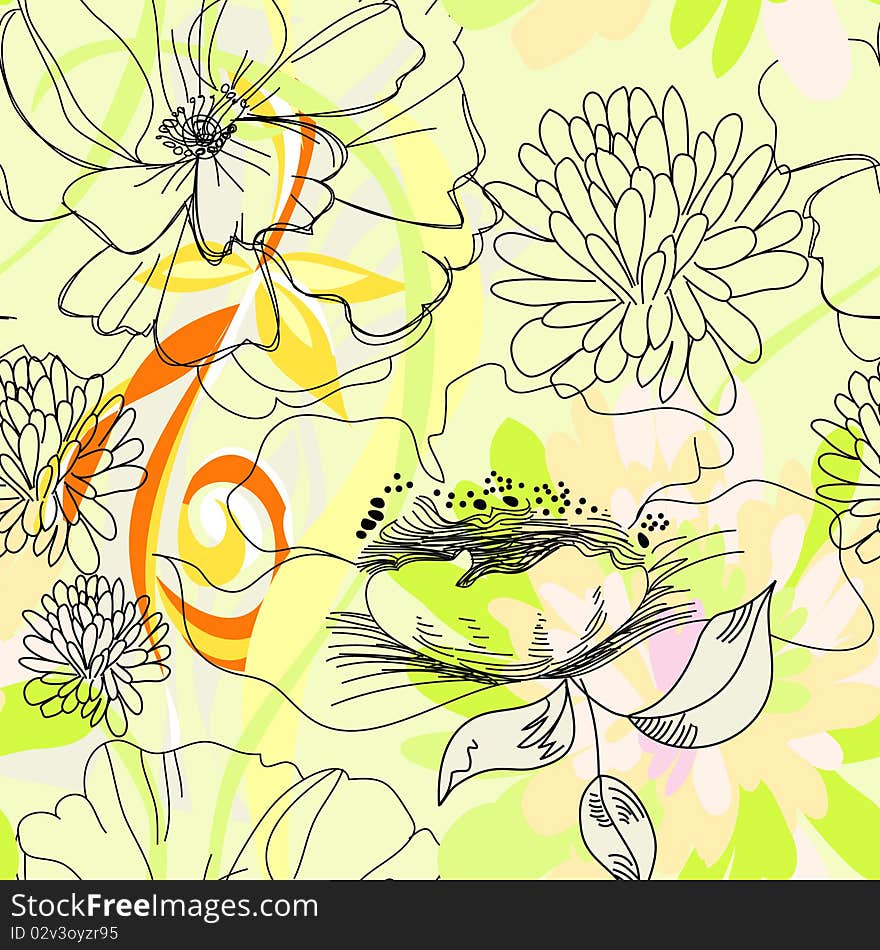 Floral Seamless Pattern