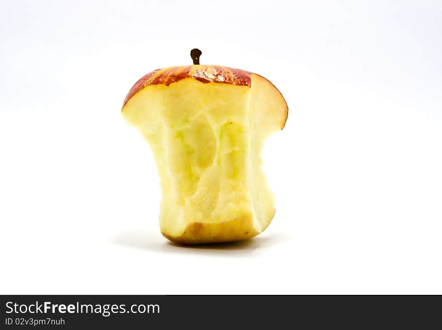 Apple on the white background