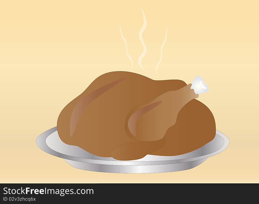 Thansgiving turkey on light background. Thansgiving turkey on light background