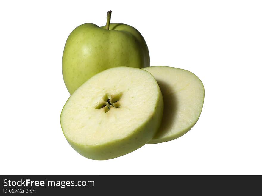 Two green apples