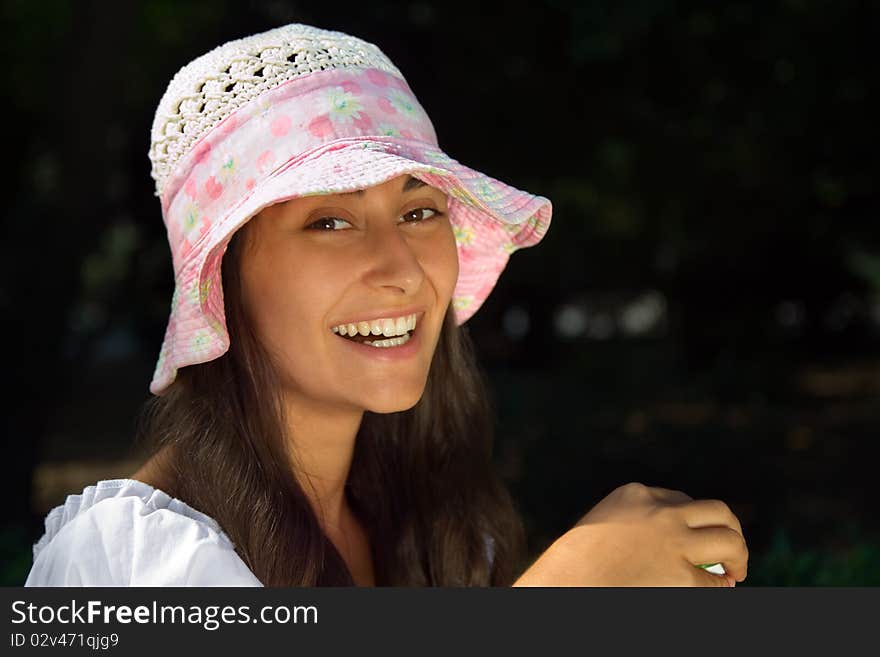 Portrait of a young  happy girl