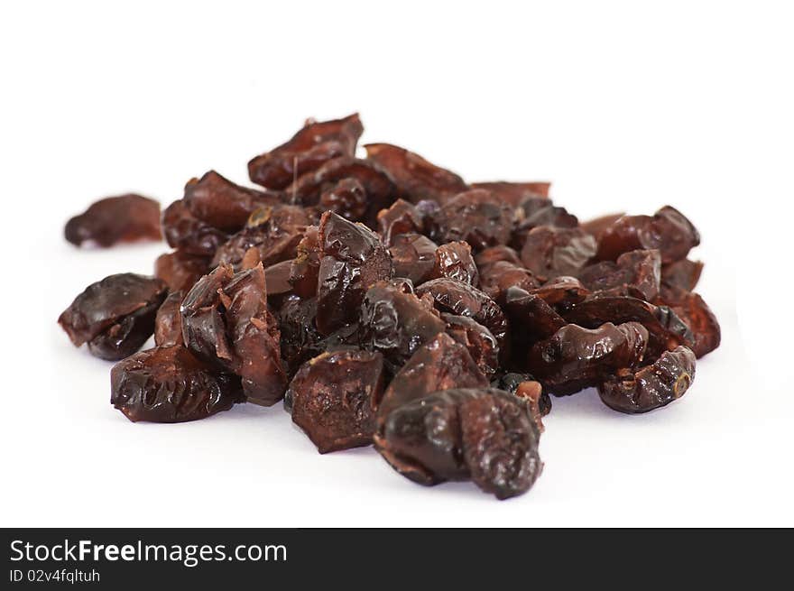 Dried cranberries close up