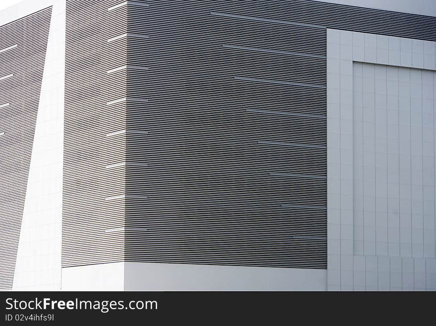 Side view of modern building. Side view of modern building