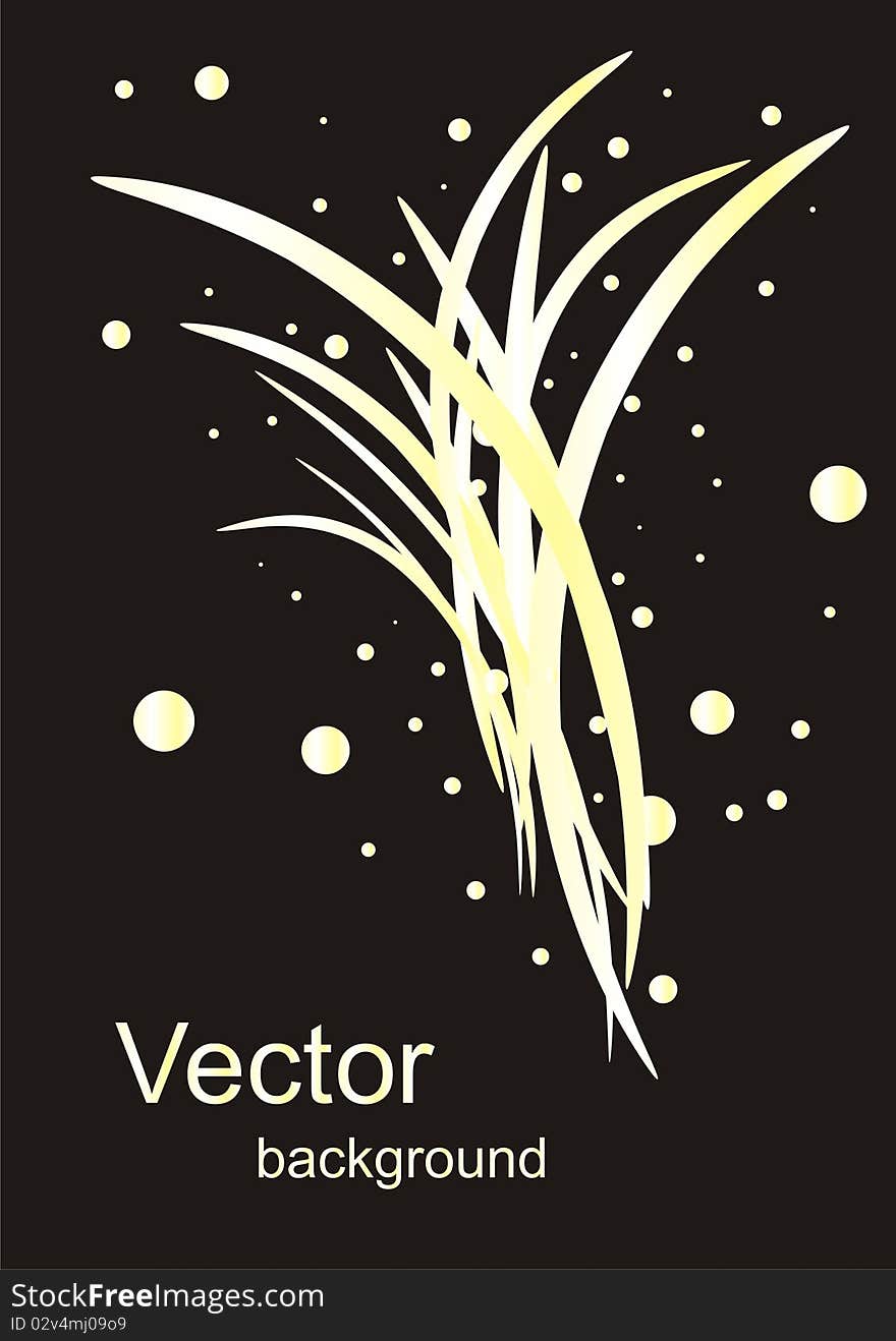 Abstract vector background in gold color. Abstract vector background in gold color