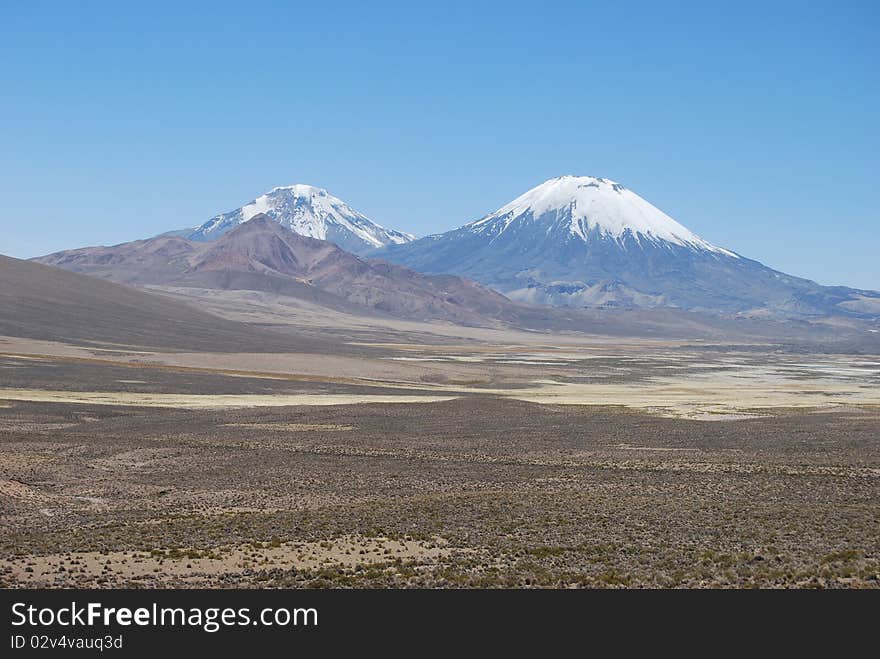 Payachatas volcanoes (Lauca National Parc, Chile)