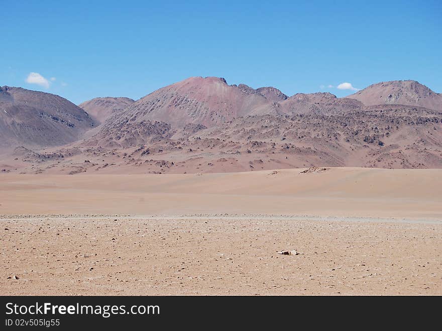 High Andine Chilean desert near Paso de Jama (the border between Chile and Argentina). High Andine Chilean desert near Paso de Jama (the border between Chile and Argentina)