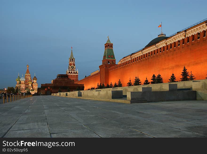 Red Square at night