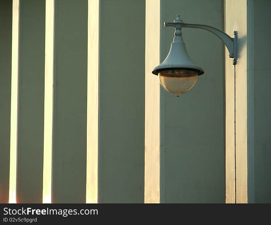 Classical bulb light at Phra Chetuphon Temple (Wat Pho), Bangkok Thailand