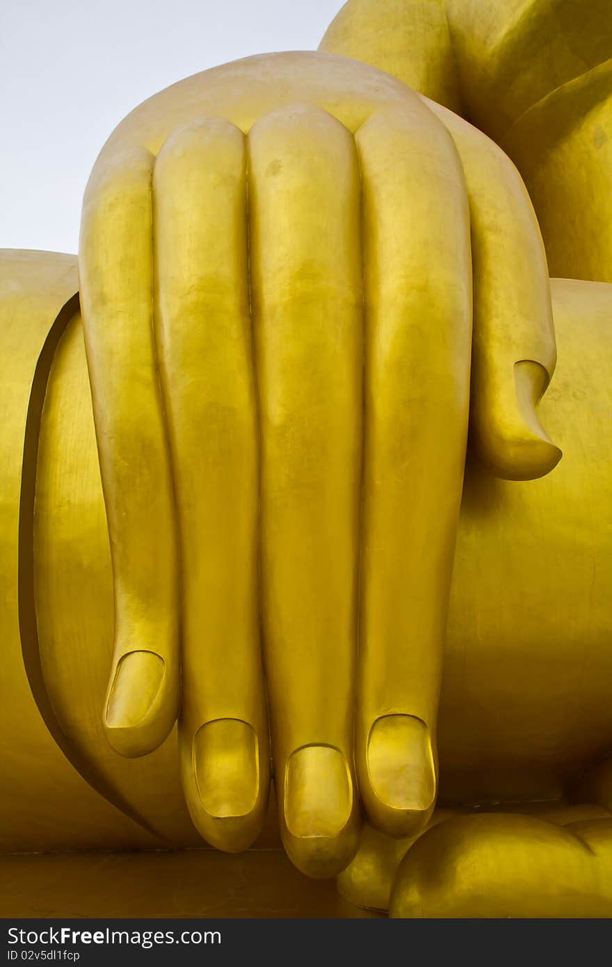 Hand of the Buddha in Thai Temple