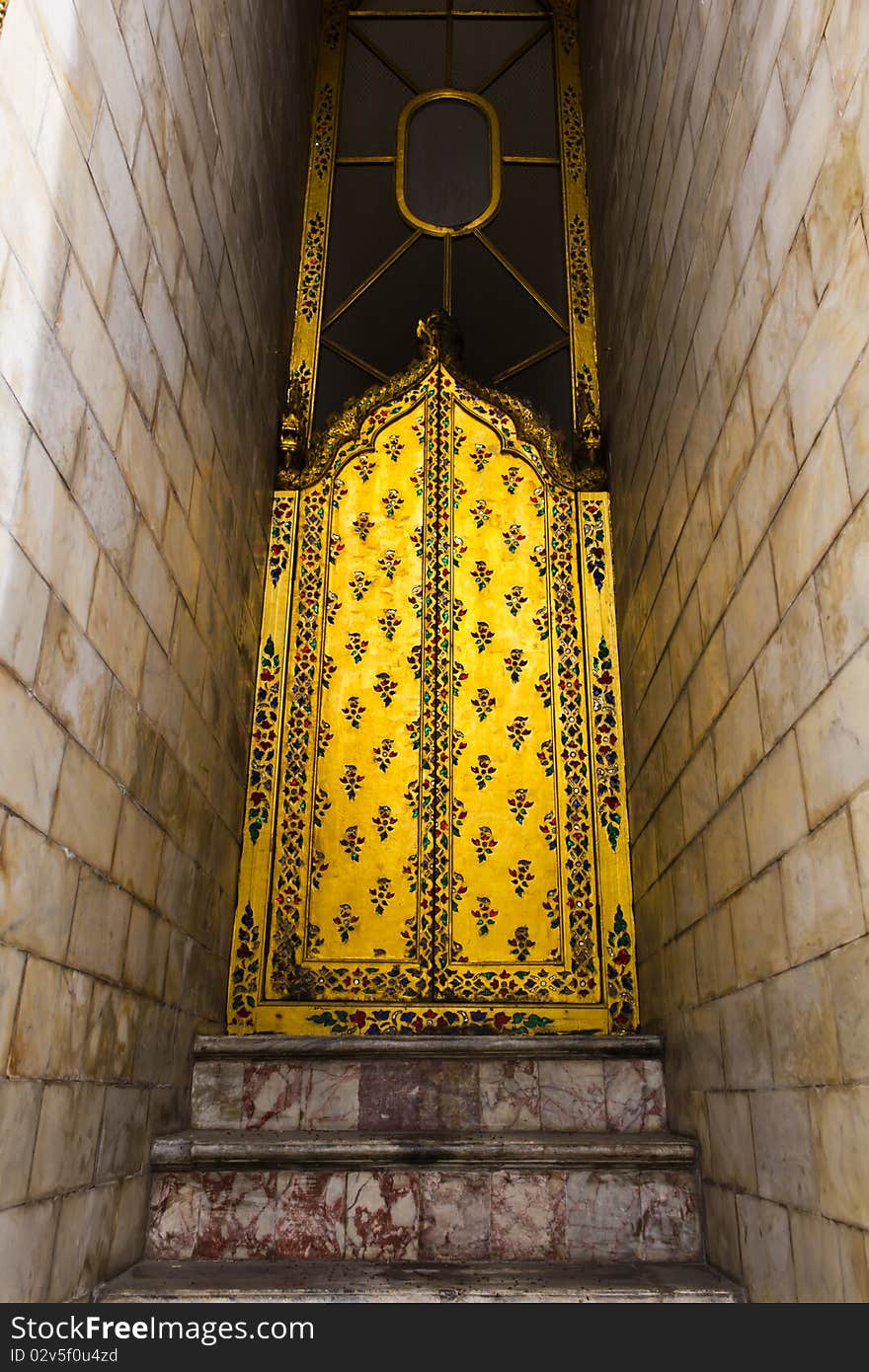 Door thai at Wat Phra Kaew in thailand bangkok