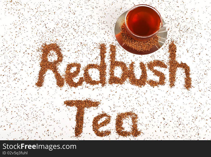 Healthy red bush tea from South Africa