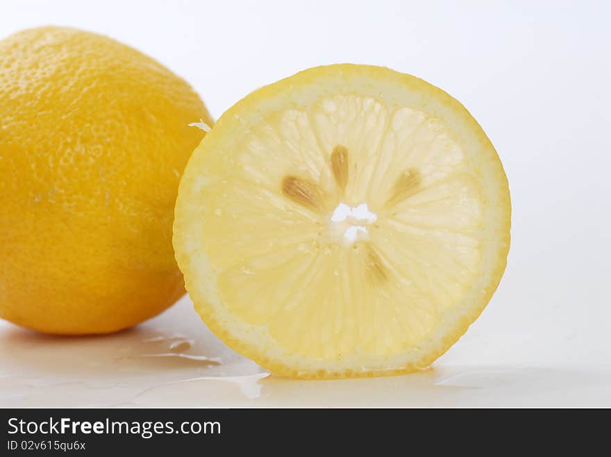 Lemon Isolated On White