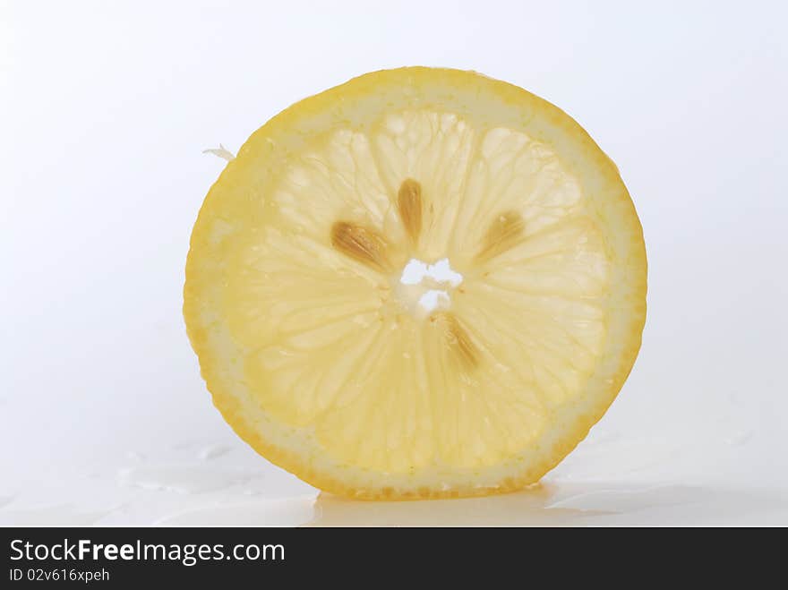 Lemon isolated on white