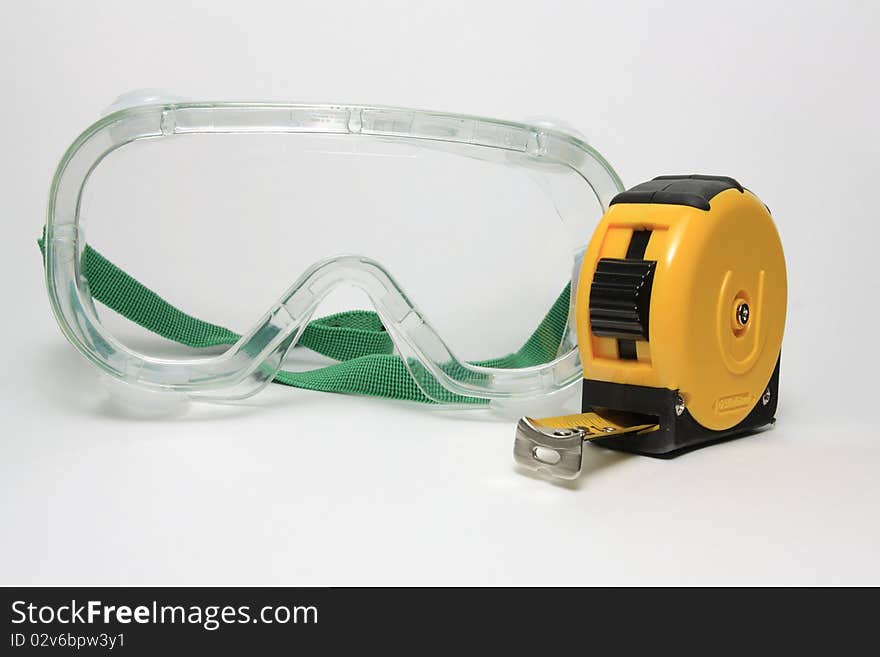 Safety Glass and Measurement Tape