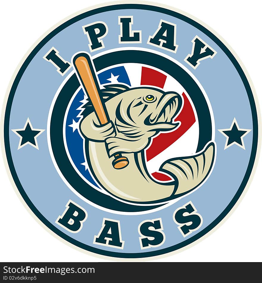 Largemouth Bass Baseball Bat