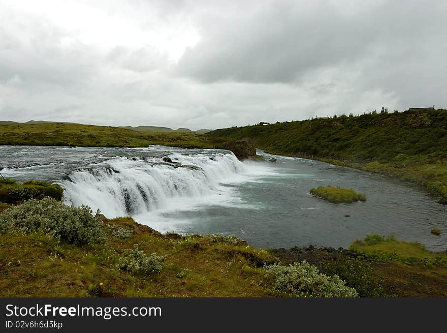 Faxi waterfall, Iceland.