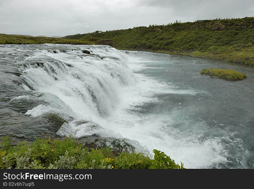 Faxi waterfall, Iceland.